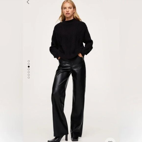 MANGO Buttoned Knit Braided Sweater XS - Picture 2 of 5